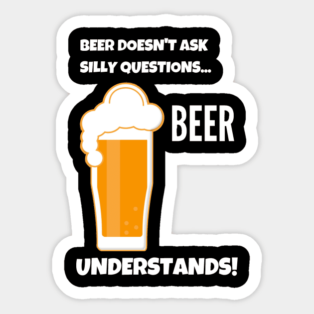 Best Birthday Gift for Beer Lover Sticker by MadArting1557